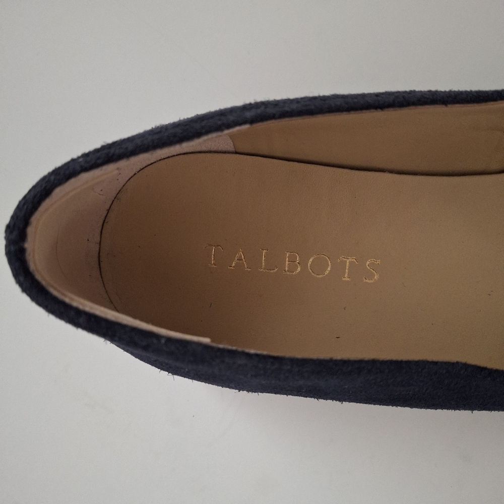 TALBOTS "Becca" Kilte Driving Moccasin Flat Blue Suede - Size  9.5 - Picture 6 of 8